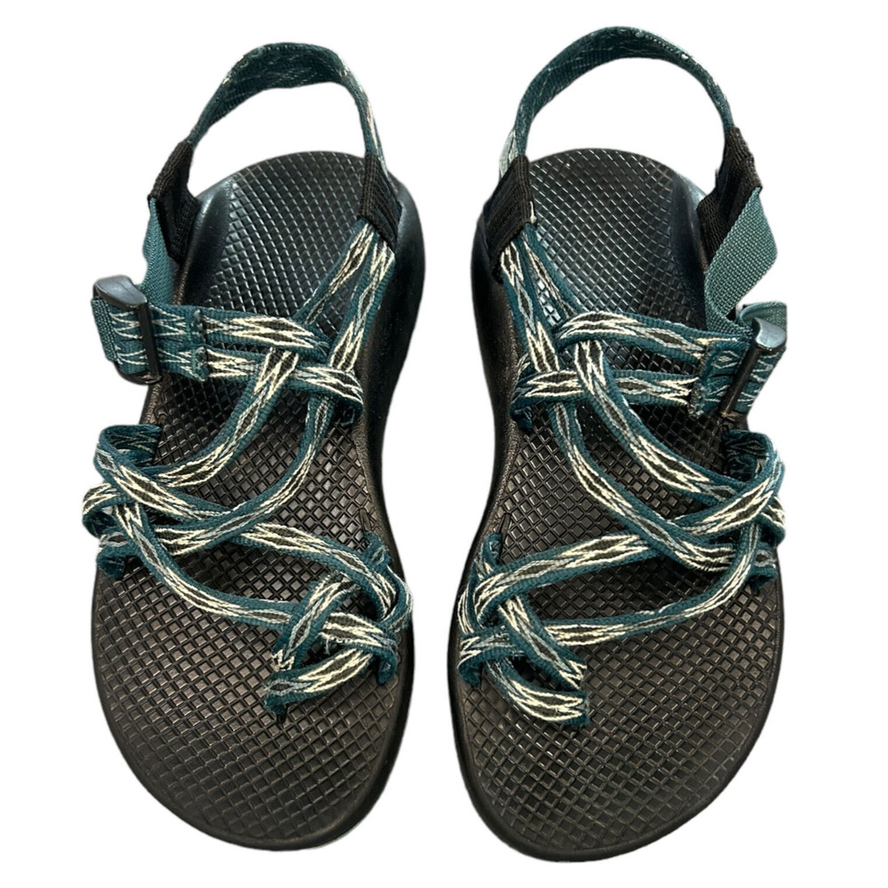 Chaco Womens Sandals 7 Green White